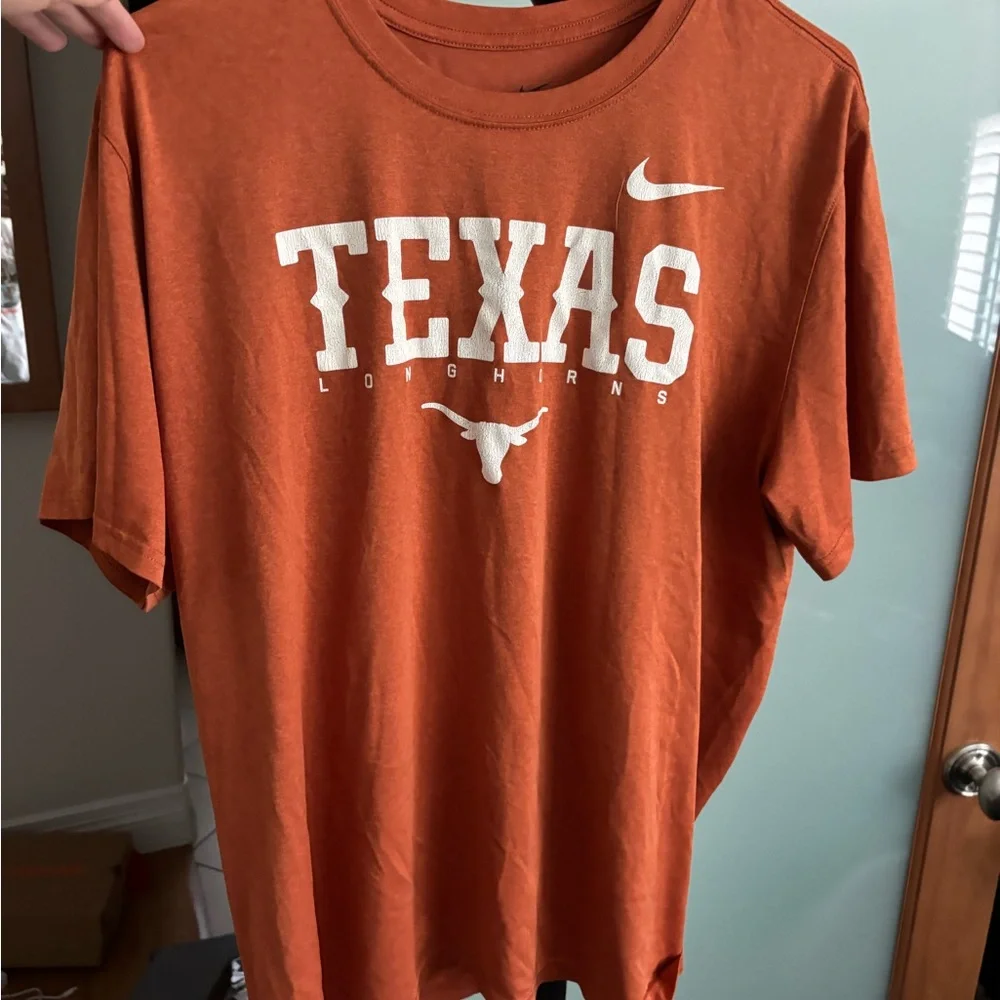 Nike Dri-FIT Tee in Rust Orange